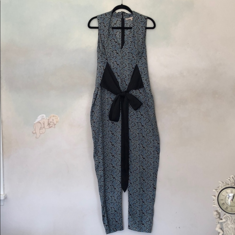 Jumpsuit with built in belt